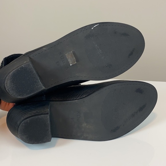 Kelsi Dagger Brooklyn Kayak Leather Faux fur Ankle Boots Booties Size 9.5 - Picture 9 of 14